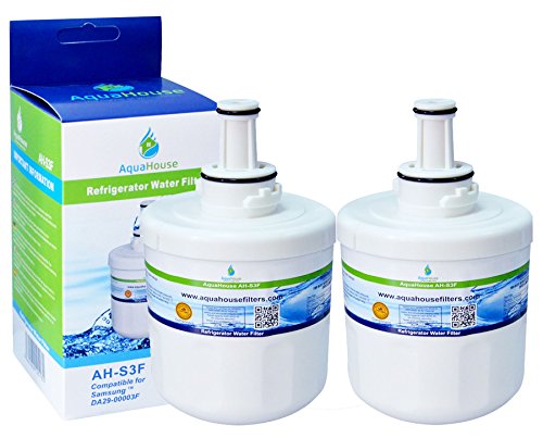 2x AH-S3F kompatibel Wasserfilter für Samsung Kühlschrank DA29-00003F, HAFIN1/EXP, DA97-06317A-B, Aqua-Pure Plus, DA29-00003A, DA29-00003B Cover
