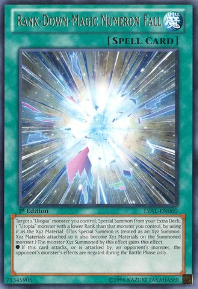 Amazon.com: YU-GI-OH! - Rank-Down-Magic Numeron Fall (LVAL