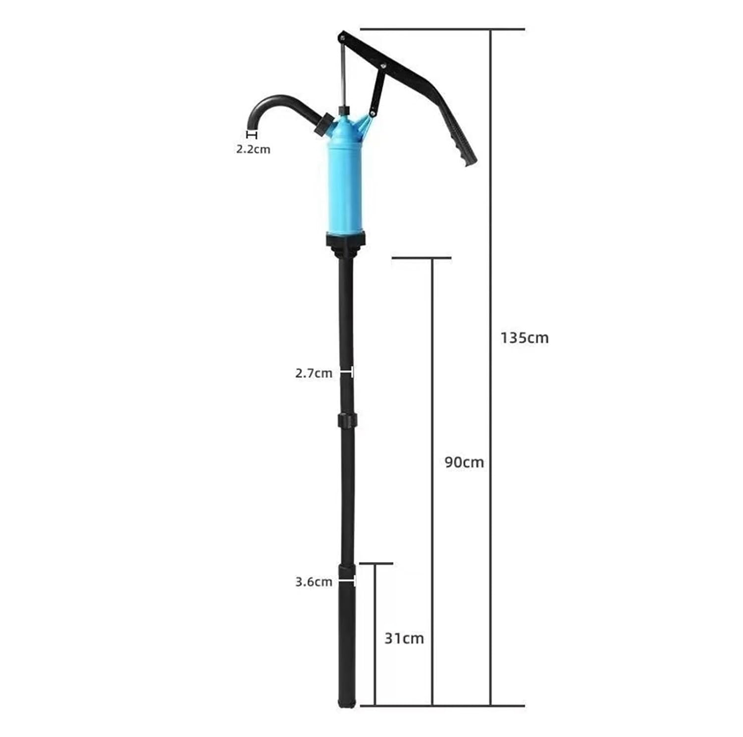 Fuel Pump, Lever Drum Pump Hand-Pressed Model Lever-Type for Oil Transfer Barrel