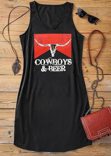 Image of CHUNTIANRAN Mini Dress for Women Swimsuit Coverup Beach Hawaiian Tank Dress | Country Concert Outifts for Women Summer Dress Vacation Outfits