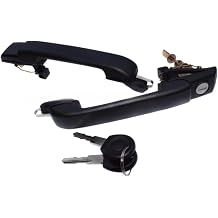 Front Rear LH RH Car Outer Door Handles W/Keys 1H0837207,1H0837207B,1H0837207C,1H4839205,Compatible with VW Golf J-etta Mk3 III VR6Front Rear 2pcs