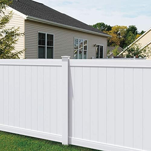 Amazon Com Outdoor Essentials Pro Series Lakewood White Vinyl Privacy Fence Gate 4 Ft X 6 Ft Patio Lawn Garden