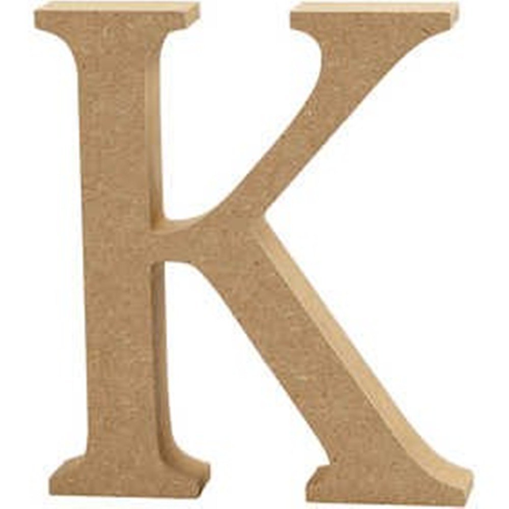 Crafty Capers 8Cm Small Wooden Mdf Letter Shape To Decorate - K | Wood Shapes For Crafts