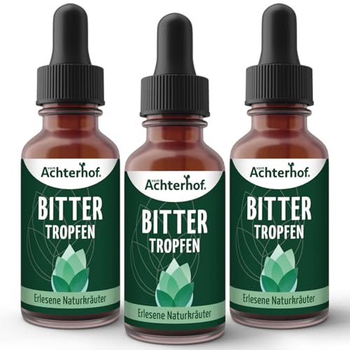 Bittertropfen-3-x-50ml-hochdosierte-Extrakte-aus-6-wertvollen-Kraeutern-natuerliche-Pflanzenstoffe-ca-50-Tagesdosen-vom-Achterhof - sparfuchs24.io – Top Angebote, Tests & Preisvergleiche