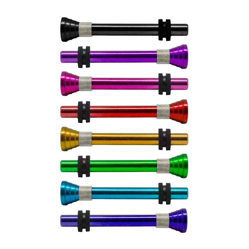 Acrylic Bong Metal Downstem Stem - Cone & Rubber Gromit Set - Random Colour (8cm) (5)