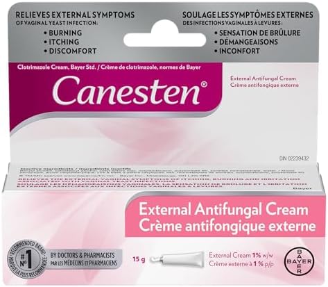 Canesten® External Antifungal Cream for Yeast Infection, Relief from Itching and Burning, 15g