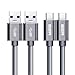 Price comparison product image ESR [2Pack] Type C to USB 3.0 Cable, 3.3ft USB C to USB A Cable with bandage for the new iPad, iPad 2018, new MacBook ChromeBook Pixel Note 9 Note 8 S8 Nexus Nokia N1 Tablet OnePlus &More,Grey