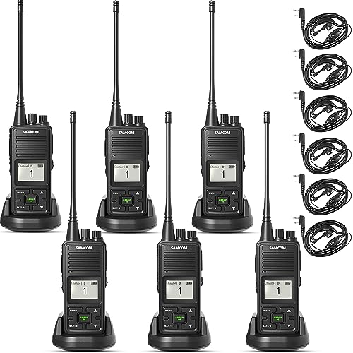 SAMCOM Radios FPCN10A Professional Business Walkie Talkies Heavy Duty with 3000mAh Large Capacity Battery,GROUP Call 2 Way Radios with Earpiece, Two-W
