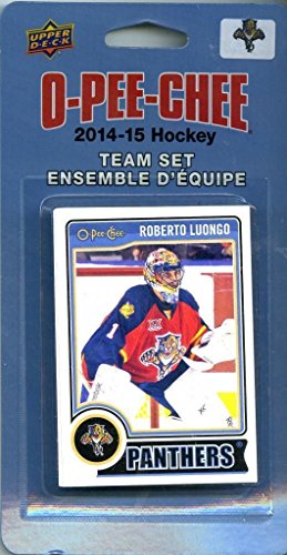 Florida Panthers 2014 2015 O Pee Chee NHL Hockey Brand New Factory Sealed 16 Card Licensed Team Set Made By Upper Deck Including Roberto Luongo, Brian Campbell and More Florida Panthers 2014 2015 O Pee Chee NHL Hockey Brand New Factory Sealed 16 Card Licensed Team Set Made By Upper Deck Including Roberto Luongo, Brian Campbell and More
