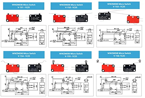 Wwzmdib Lead Limit Switch Spdt 3 Pin Snap Action Micro Switch Multi-Model Selection thumb #4