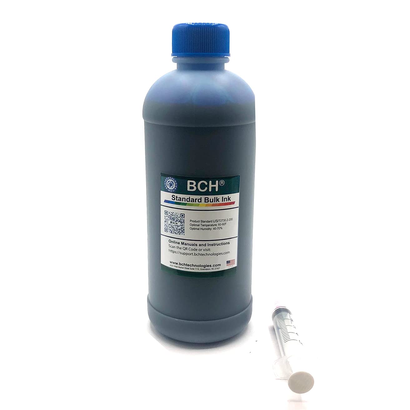 BCH Cyan Dye Refill Ink - 500ml for Canon Printers - UV-Resistant, Fade-Proof, Printhead Protection