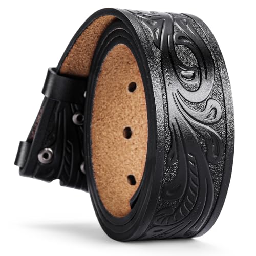 SENDEFN Western Leather Belt, 1.5