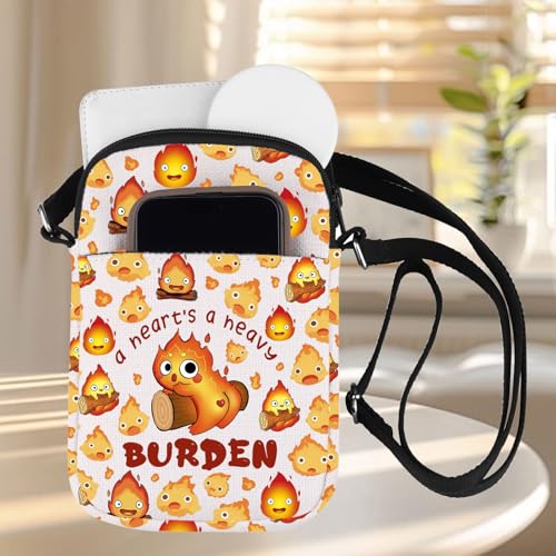 ZJXHPO Anime Lover Gift Fire Spirited Cross Body Bag A Heart's A Heavy Burden Messenger Bag Fire Demon Gift (Burden CB)4