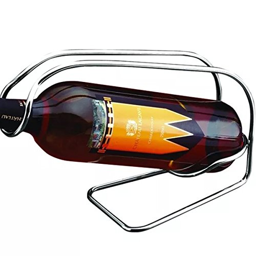 Suporte Porta Garrafa Adega Unica Vinho Mesa Bancada Bar Aço, Zanline, Wine
