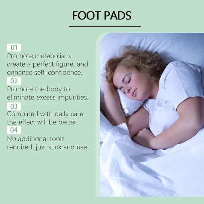 Image of Foot patch (pack of 2) Herbal And Gentle Ingredient Detox Toxin Removal with Bamboo Vinegar and Acupoint Micro-Massage Technology,Natural Ingredients for Sleep Aid, Pain Relief,gel foot pads ,Foot patch (20 pieces)