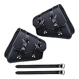 motorrad lederhandschuhe ★★★★★【Verschleißfestes Material】- Motorrad-Satteltaschen bestehen aus fein strukturiertem Leder mit mäßiger Härte. Es ist nicht nur reißfest, sondern auch wasser- und sonnenfest.
