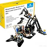 【Education of Teenagers】Micro:bit STEM education robot arm dedicated to DIY production, programming learning, parent-child entertainment as well as educational training and research purposes. They are easy to assemble and program and can be a great way to learn about robotics, programming, and electronics, as well as to develop problem-solving and critical-thinking skills.