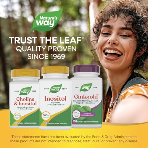 Nature's Way Inositol, Supports Cellular Function & Healthy Nervous System*, 500 mg per Serving, No Gluten, 100 Capsules (Packaging May Vary) - image 7