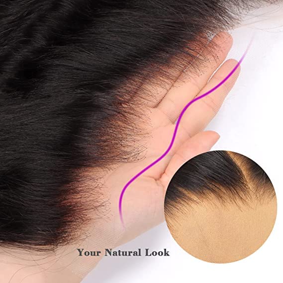 Miniatura 5 de MY SHINY WIGS Encaje frontal transparente HD 13x4 HD frontal solo onda del cuerpo encaje suizo HD nudos blanqueadores cierre frontal cabello humano