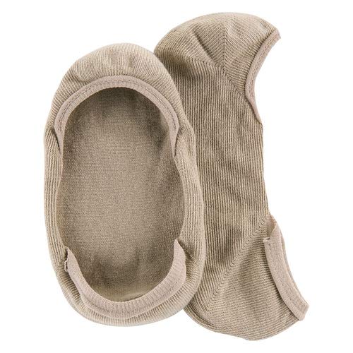 Kit 2 Meias Sapatilha Feminina Lupo Invisível Silicone 3287 COR:BEGE;TAMANHO:M