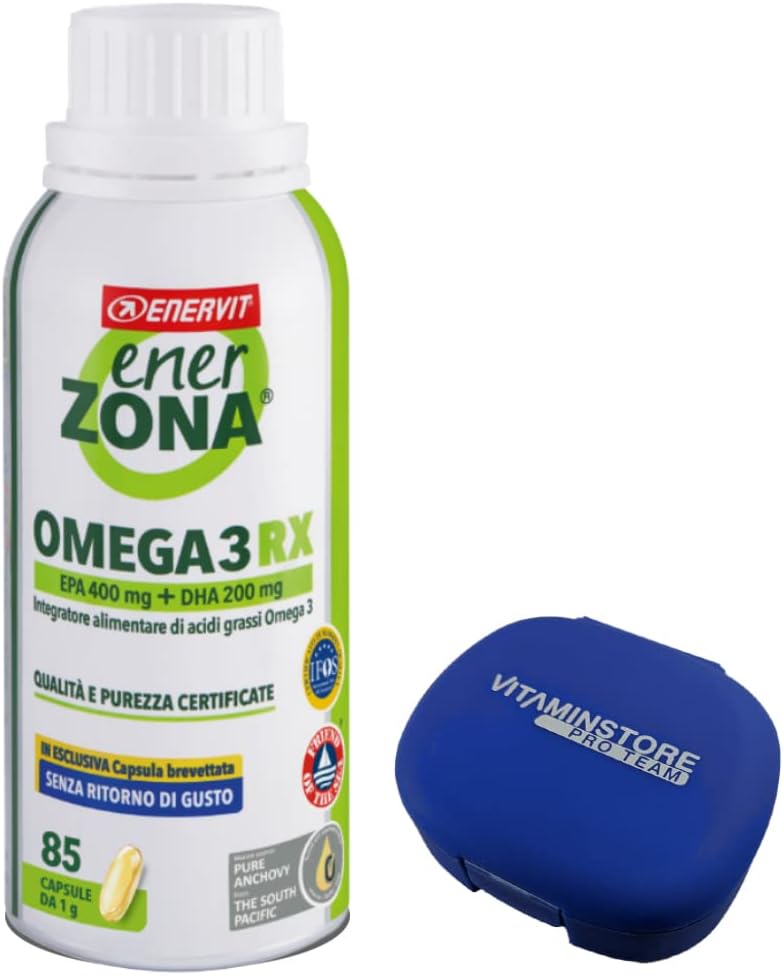 Enervit, Enerzona Omega 3 RX 85 Capsule da 1g Senza Ritorno di Gusto