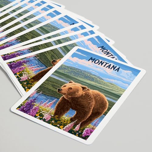 Lantern Press Montana, 52 cartas Póker tamaño adulto miniatura 5