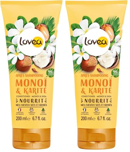 LOVEA - Après-Shampooing - Monoï & Karité - Nourrit, Répare