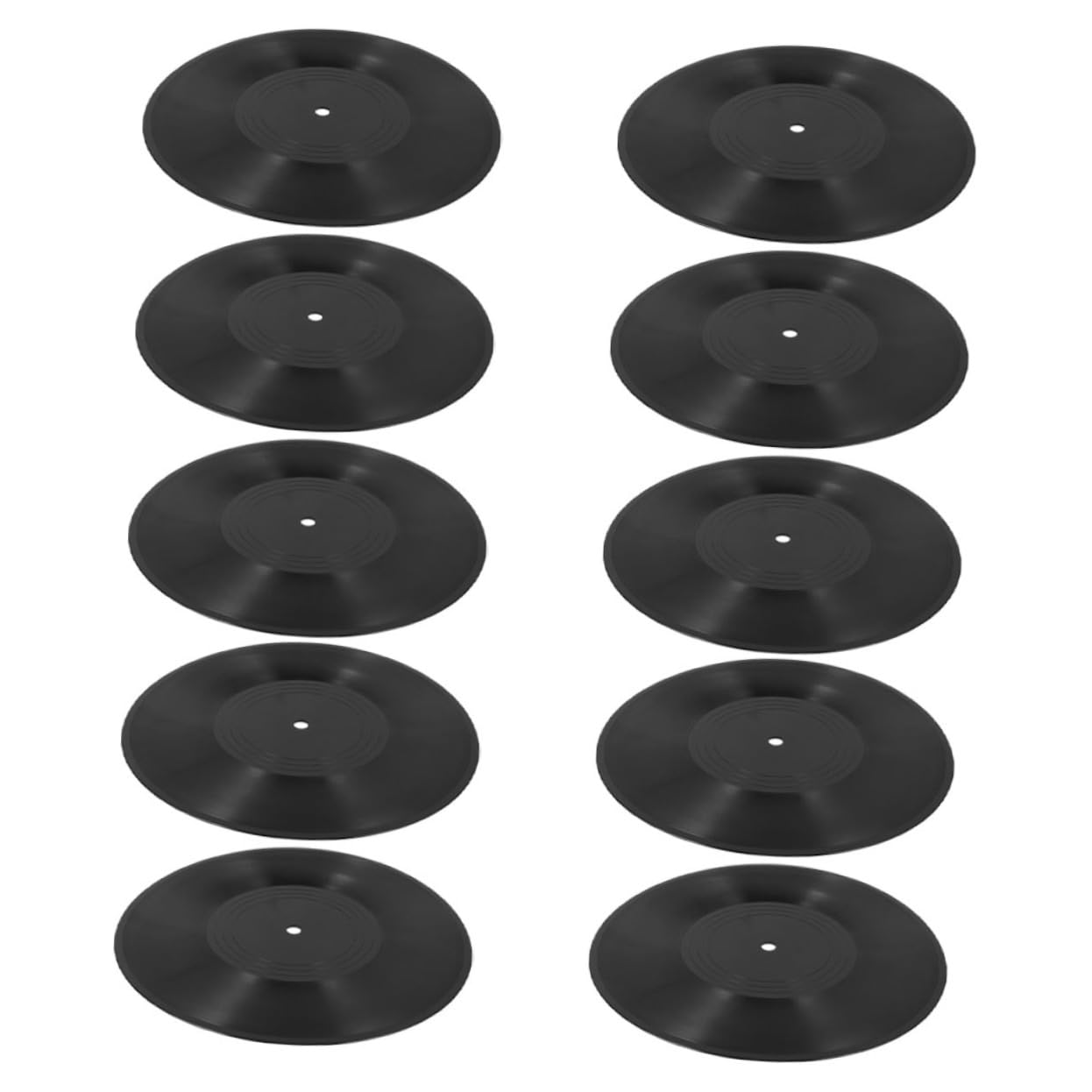 GALPADA 10 Pezzi Decorazioni Pareti in Vinile Nero 12 Pollici, Dischi in Plastico Facili da Installare, per Decorazioni Camera da Letto e Arredamento Vintage