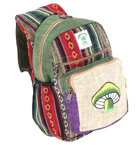 Hemp Sling Backpack Hippie Backpack Festival Backpack Hiking Backpack 100% Hemp| Crossbody Bag FAIR TRADE Handmade with Love., Green