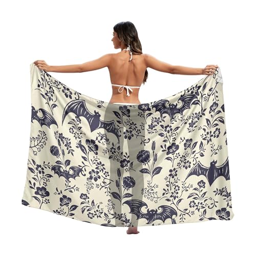 Women's Sarongs Cover Ups for Swimwear Beach Bikini Wraps Jamaica Flag Jamaican Scarf