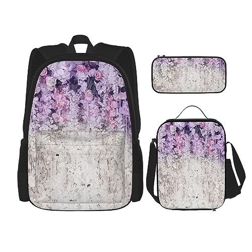 Sac à dos lot de 3 pour soulager le dos avec sa bandoulière réglable unie