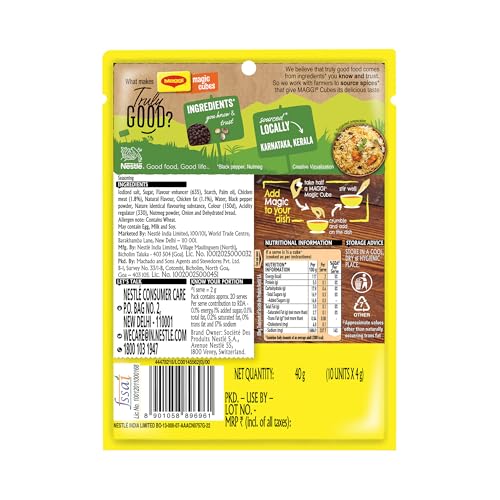 Image of MAGGI MAGIC Cubes, Chicken Masala, 40g