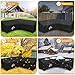 Kipiea Patio V-Shaped Sectional Sofa Cover, 420D Heavy-Duty Oxford Fabric Outdoor Sectional Cover with 6 Windproof Buckles, Anti UV and No Tears, No Fading (85