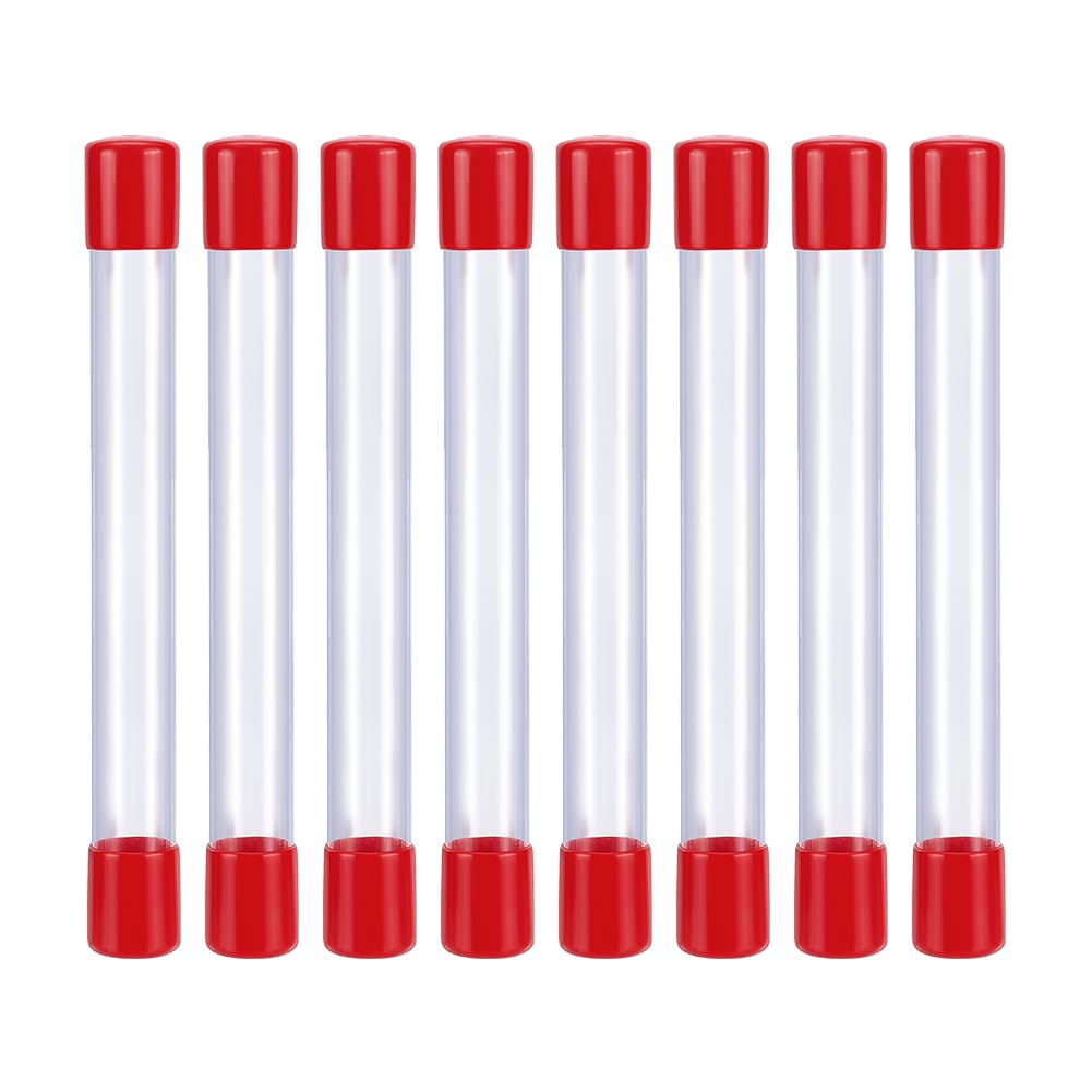 Tubes de rangement transparents pour accessoires de mercerie et DIY