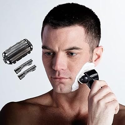 WES9025PC Men's Electric Razor Replacement Inner Blade & Outer Foil Set Replacement for Panasonic A-RC4 4-Blade WES9025PC228, WES9025PC ES-LA93/LA63