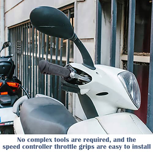 Yolufer 500W Brushed Dc Motor Speed Controller Alloy Brush Motor Control Box Throttle Twist Grips E-Bike Scooter Tricycle Speed Controller Motor 24V 36V 48V #TOP5