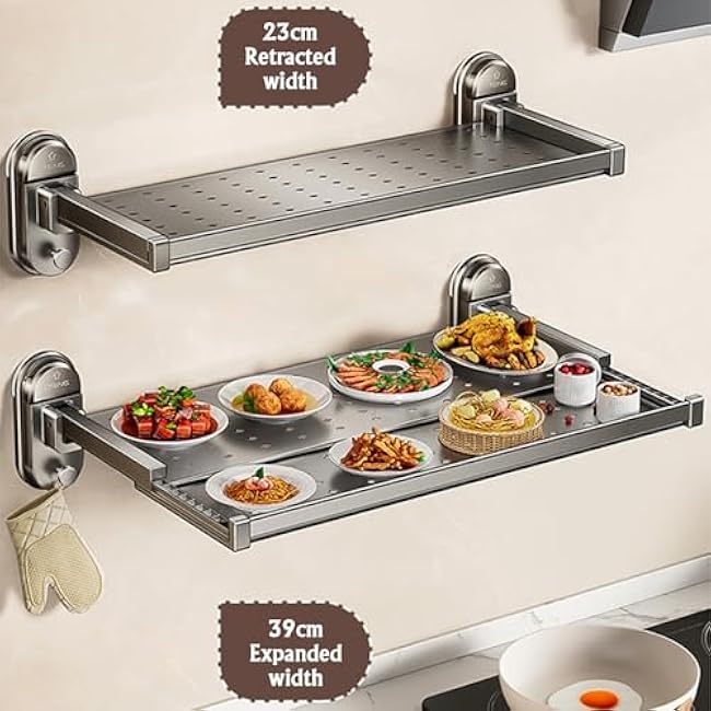 2 Tier Kitchen Shelf Tray,Food Preparation Rack,Multi Layer Food Tray, Side Dish Stacking Storage,Used For Catering Dipping Ingredients(62X39X14cm)