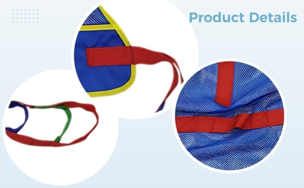 Eslinga de elevación para pacientes con correas ajustables para grúas de percha 8