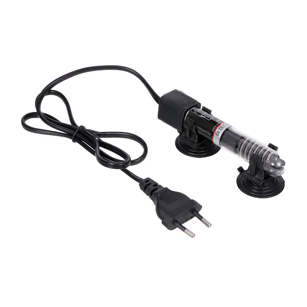 HUIOP Mini Calentador de Acuario, Calentador de termostato automático Sumergible, Calentador de Agua para pecera, Tubo de Cuarzo con ventosas