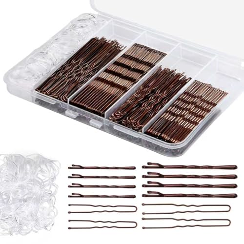 300 Pcs Bobby Pins Hair Pins Kit with Storage Box,