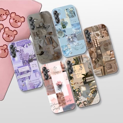 Image of COLORflow Back Cover Compatible with Samsung Galaxy A14 5G / 4G | Aesthetic Color Customized | Glossy Armoured Bumper with Camera Protection Back Cover Compatible with Samsung Galaxy A14 5G / 4G