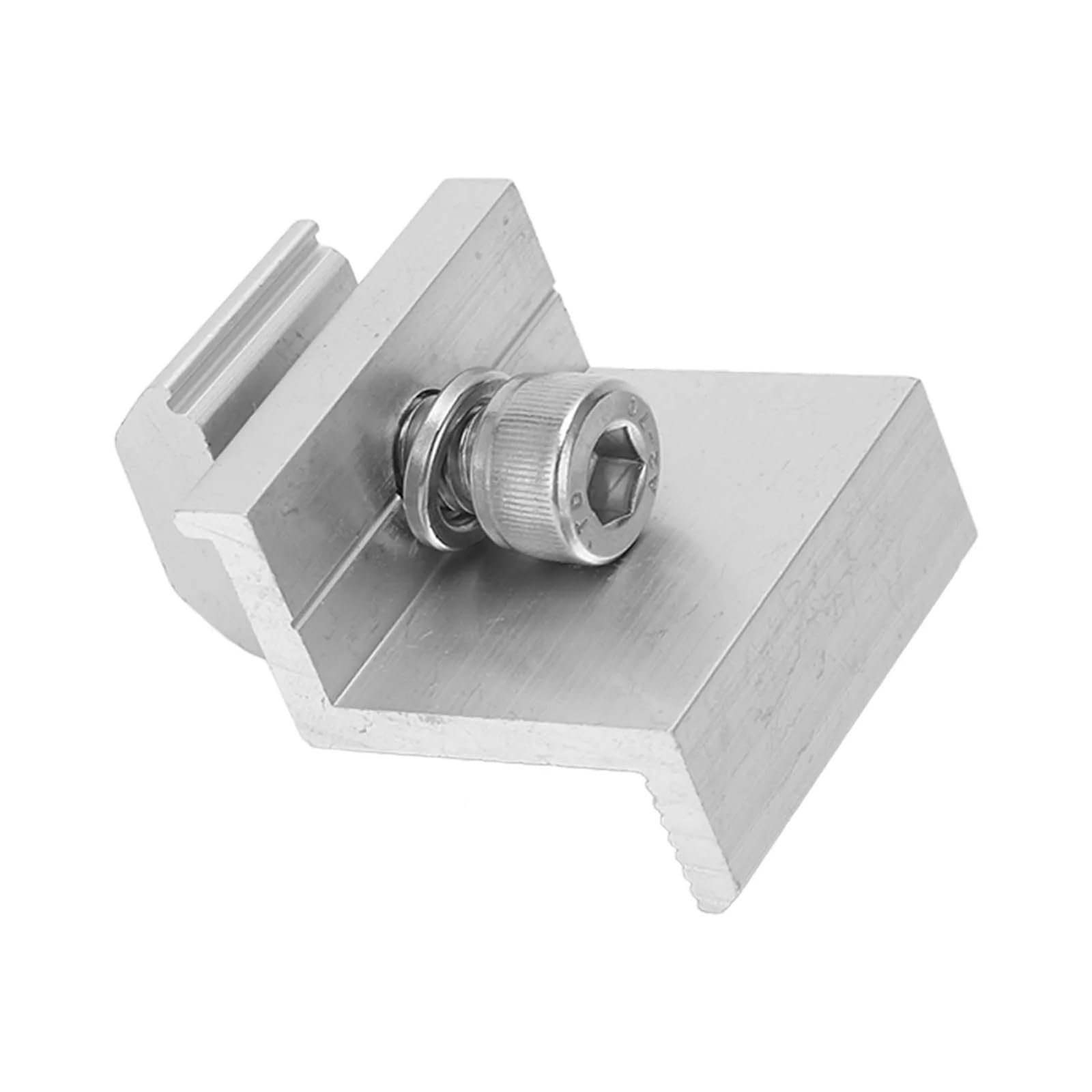 Staffe di montaggio per pannello solare, 20 pezzi, staffa a Z, morsetti per pannello in alluminio, componenti fotovoltaici laterali di montaggio in PV, 30-40 mm (35 mm)