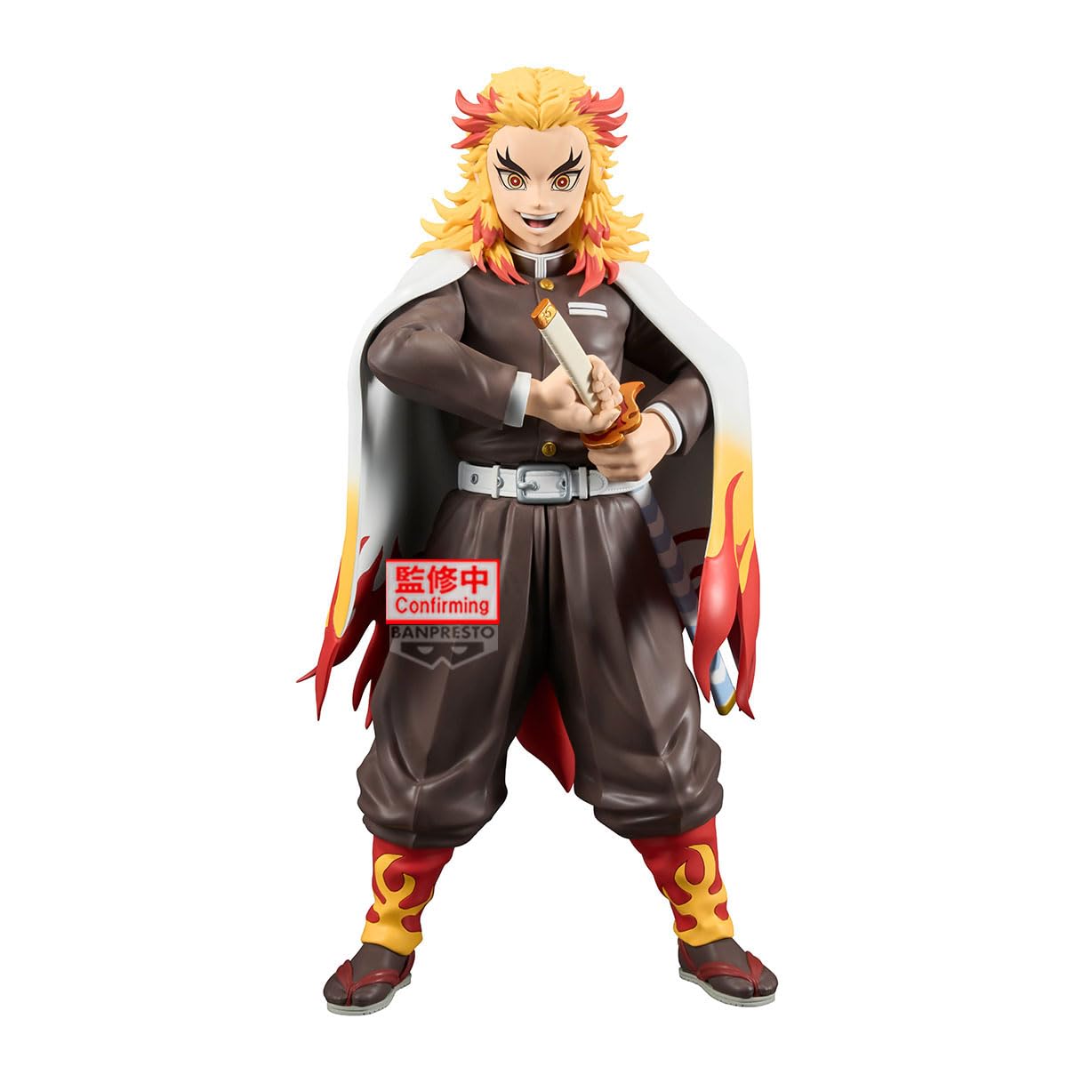 Banpresto Kyojuro Rengoku Demon Slayer Kimetsu No Yaiba 24 cm Grandista BP29369P Multicolour Figure Ideal for Anime Fans