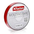 XFasten Super Strength Automotive Molding Tape, Gray, 1-Inch x 30-Foot, Double Sided Exterior Mounting Tape for Auto Body Molding, Trim, Side Mirror, Emblem, Nameplate and Outdoor Applications
