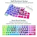 Keyboard Cover Compatible with HP Envy x360 15.6” Series /2019 2018 HP Pavilion 15 Series/HP Pavilion x360 15.6” Series/HP Envy 17 Series/HP Laptop 15t 17t 17-ca0011nr 17-by0040nr -Rainbow