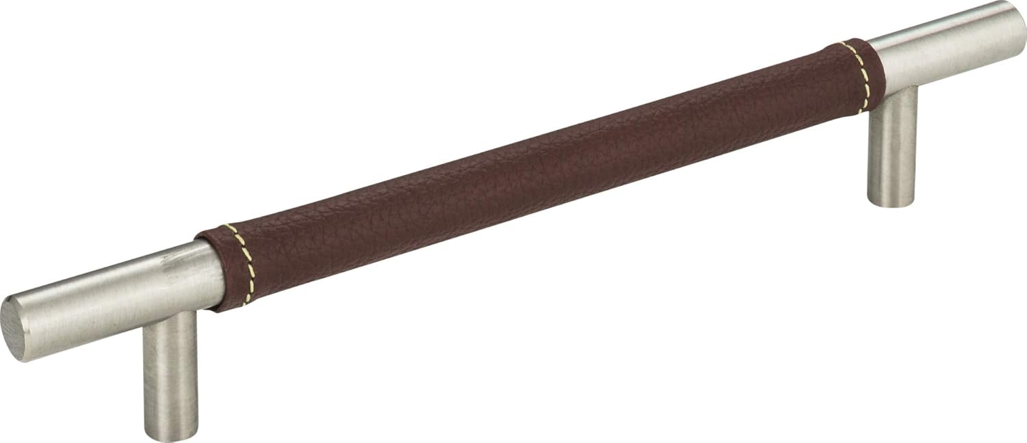 Atlas Homewares 281-OW/CH 220-mm Zanzibar Leather Long Pull, Polished Chrome