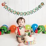 Hungry Caterpillar Monthly Milestone Photo Banner - Newborn to 12 Months, Fruit Theme, 1st Birthday Decoration - Image 3