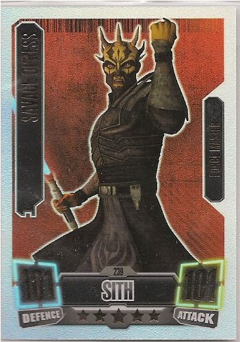 star wars force attax rare cards Master : Darth Maul - Force Attax: Series 5 card 174 Star Wars Force Attax Trading