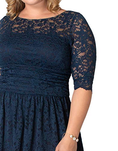 Kiyonna Women's Plus Size Scalloped Luna Lace Dress2