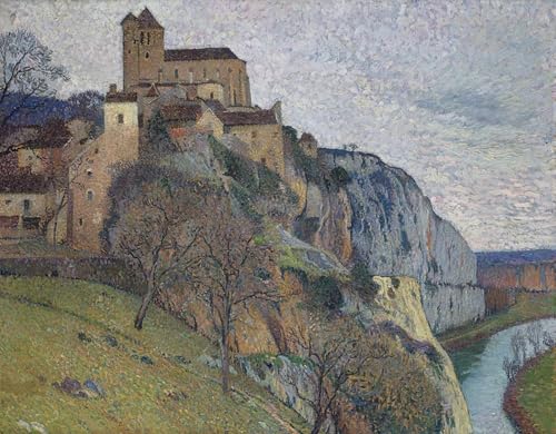 Pintura Saint-Cirq-Lapopie lienzo de Henri 60x90cm regalo clasico